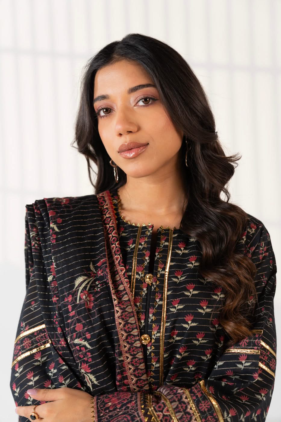 3 Piece Printed Maysuri Lawn Suit With Printed Maysuri Lawn Dupatta