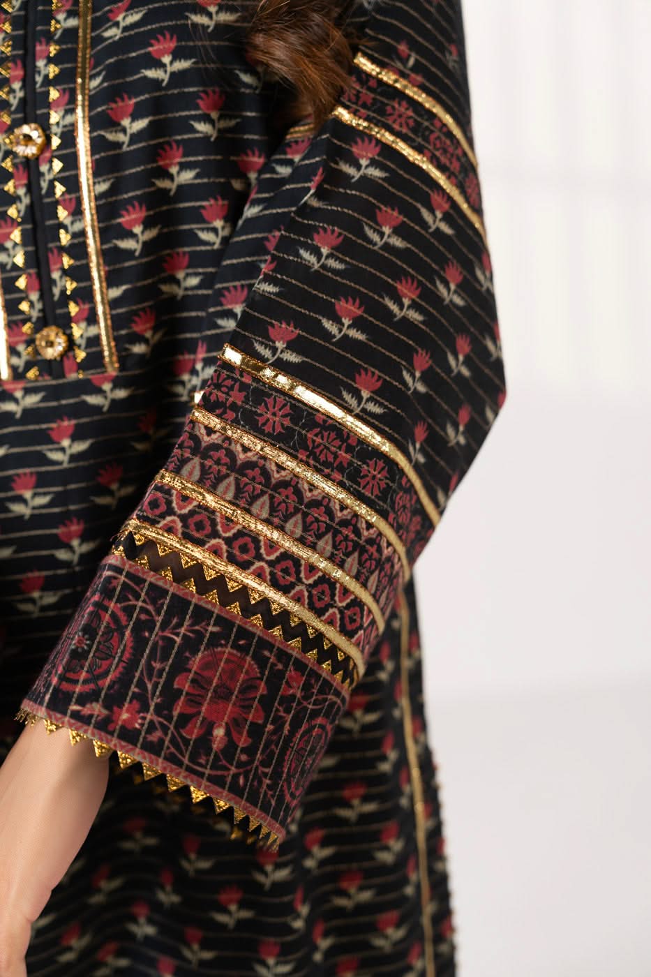 3 Piece Printed Maysuri Lawn Suit With Printed Maysuri Lawn Dupatta