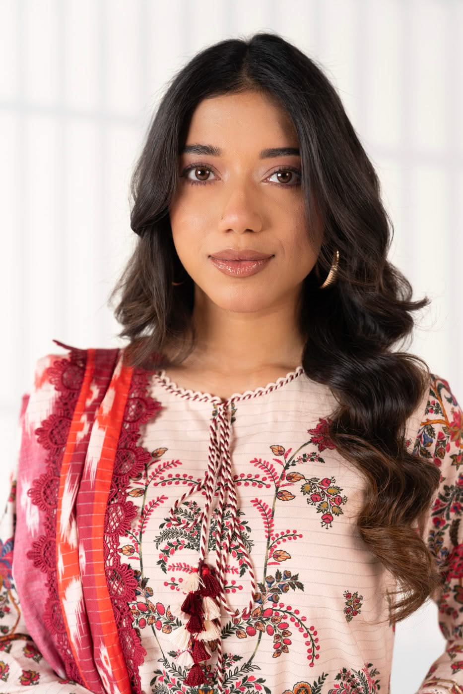3 Piece Printed Maysuri Lawn Suit With Printed Maysuri Lawn Dupatta