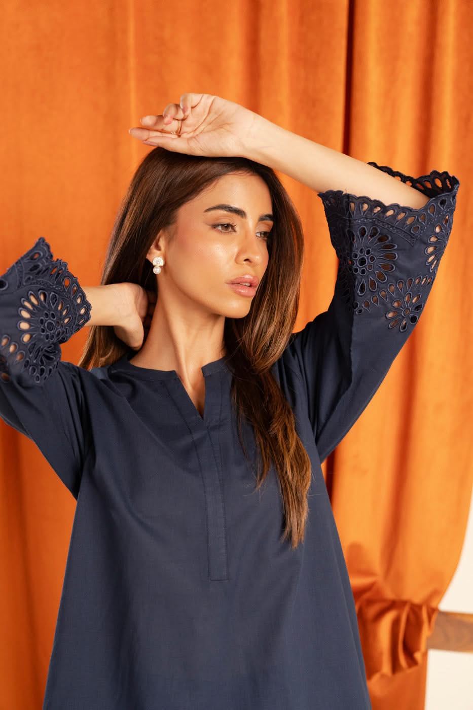 Stitched - 2 Pc Embroidered Cambric Outfit