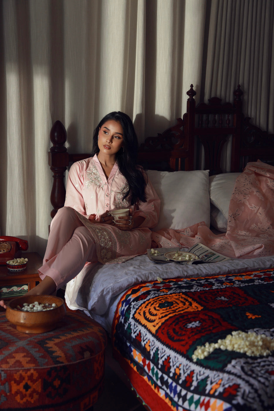 Stitched - 3 Pc Embroidered Doria Outfit