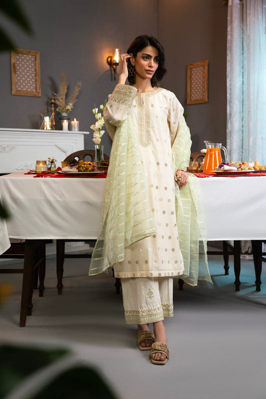 Stitched - 2 Pc Embroidered Jacquard Outfit
