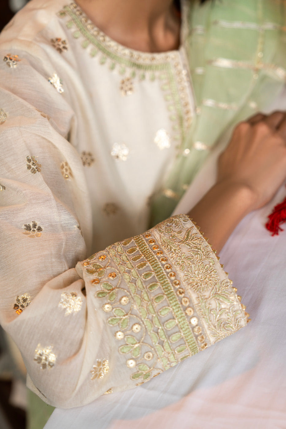 Stitched - 2 Pc Embroidered Jacquard Outfit