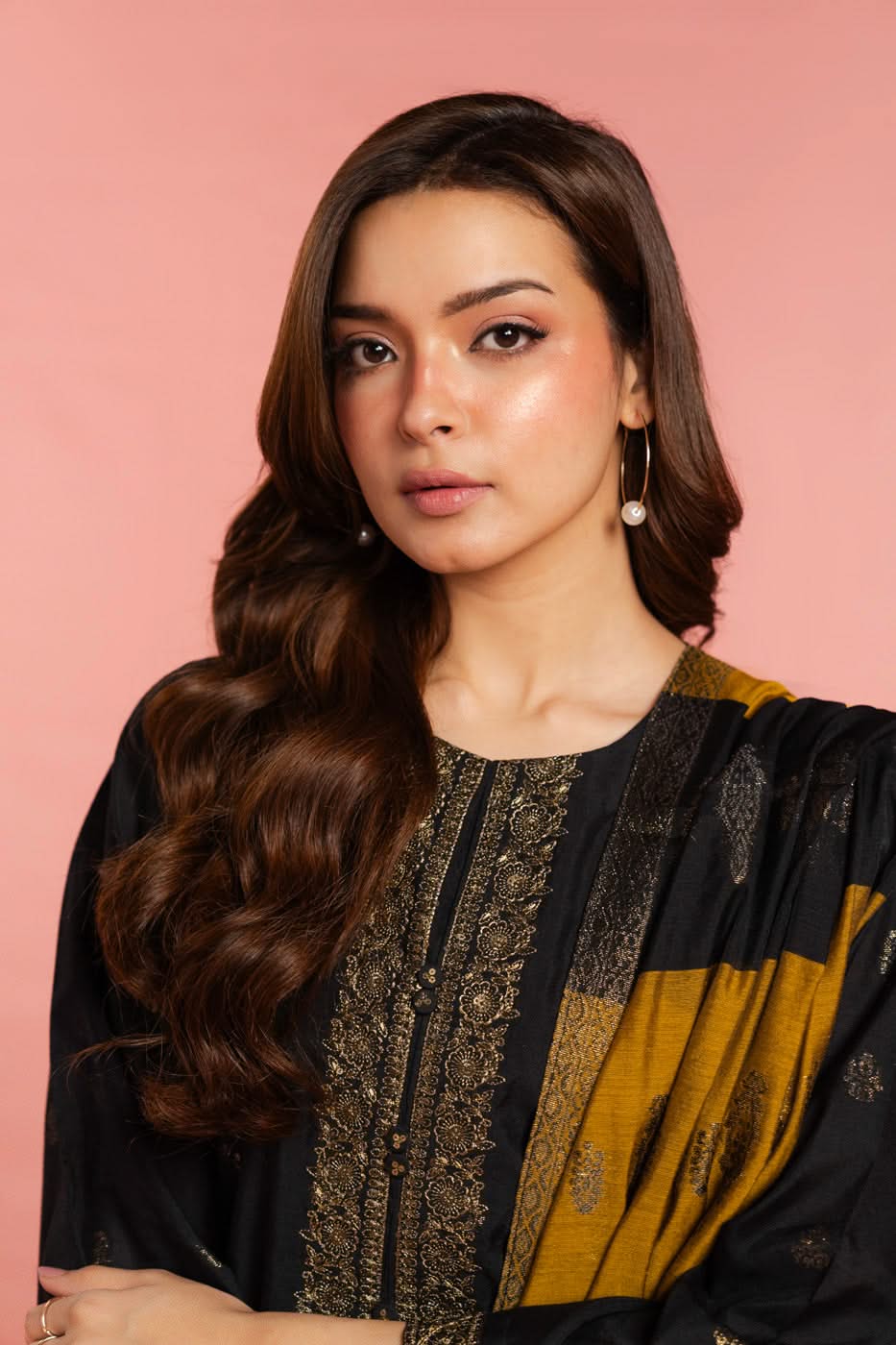Stitched - 3 Pc Embroidered Jacquard Outfit