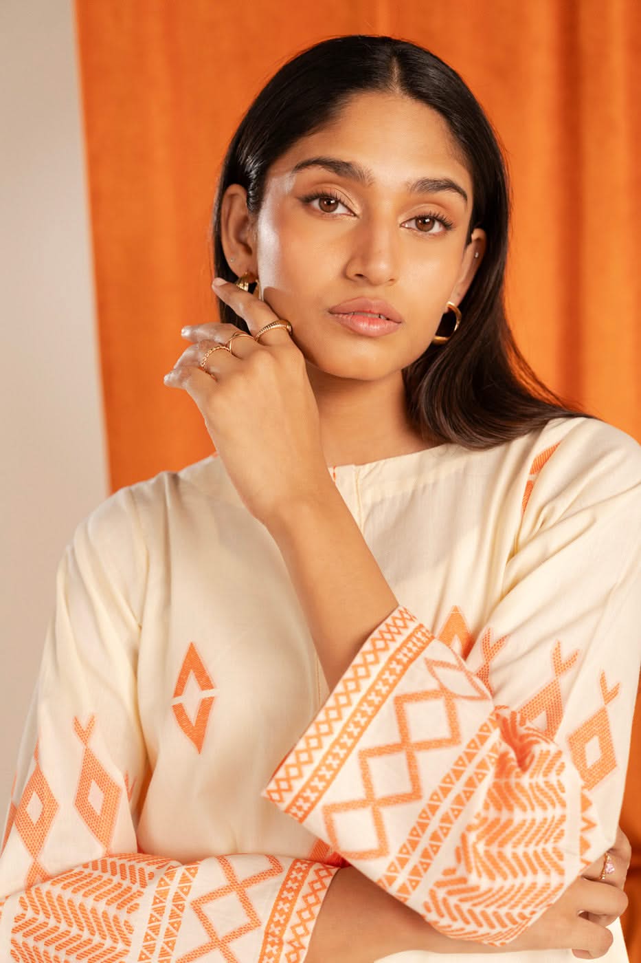 Stitched - Jacquard Kurti