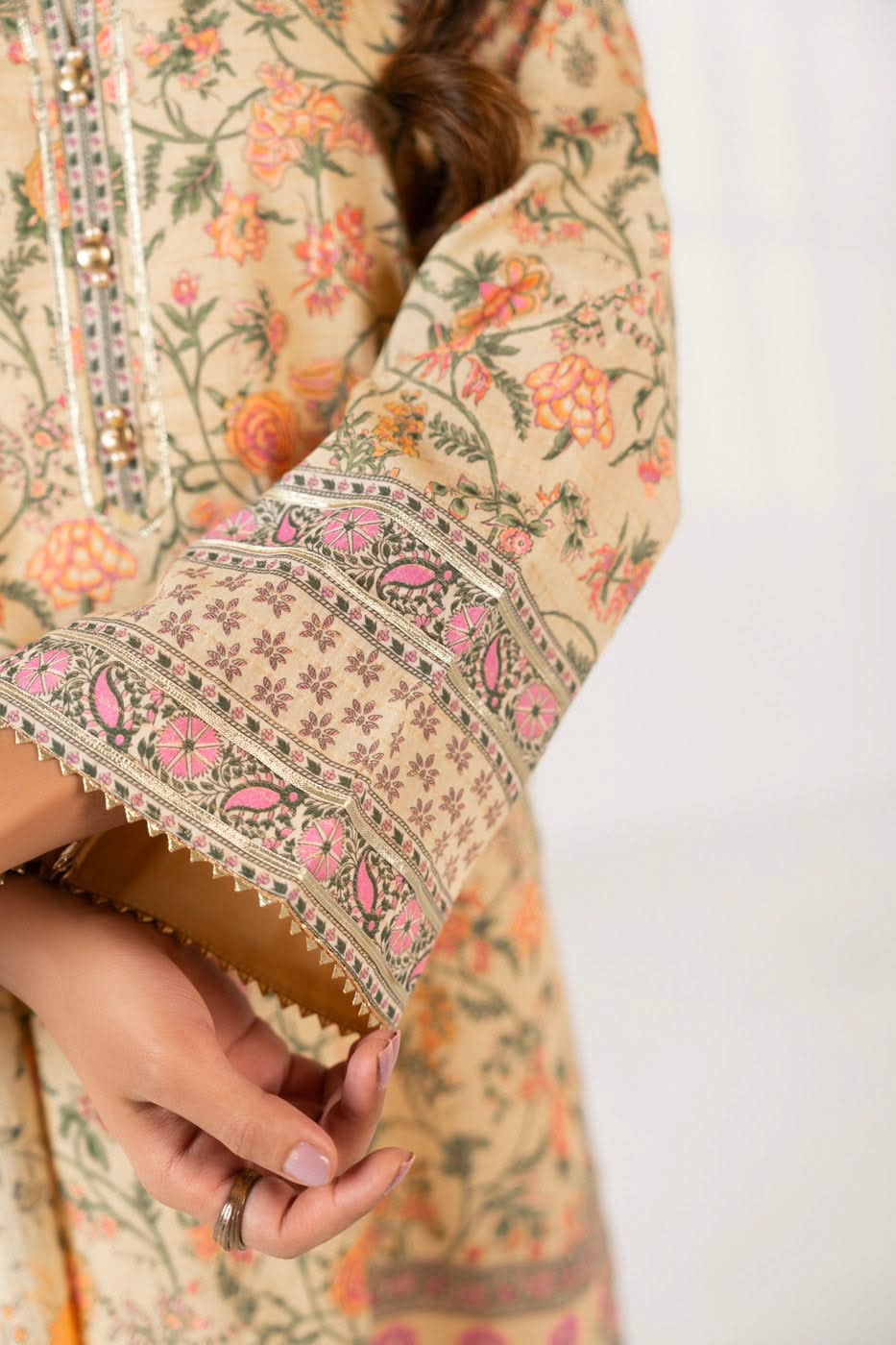 3 Piece Printed Maysuri Lawn Suit With Printed Maysuri Lawn Dupatta
