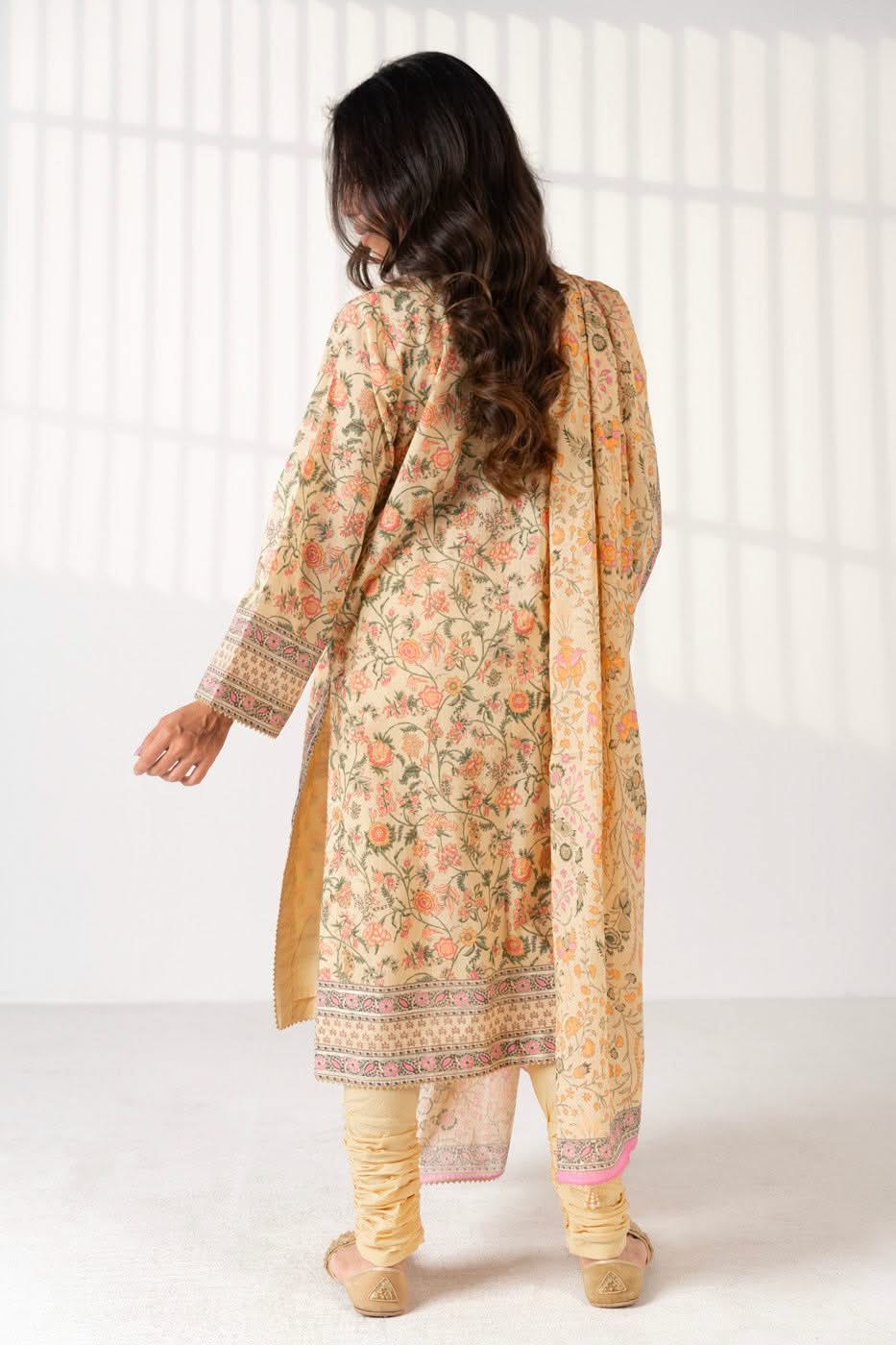 3 Piece Printed Maysuri Lawn Suit With Printed Maysuri Lawn Dupatta