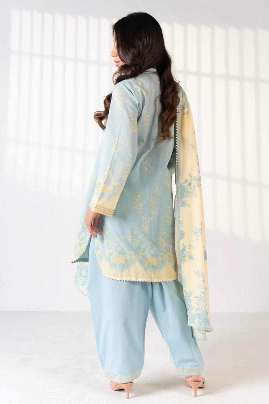 3 Piece Printed Maysuri Lawn Suit With Printed Maysuri Lawn Dupatta