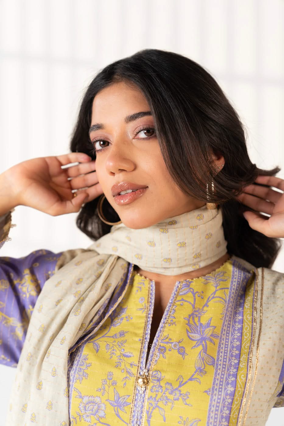 3 Piece Printed Maysuri Lawn Suit With Printed Maysuri Lawn Dupatta