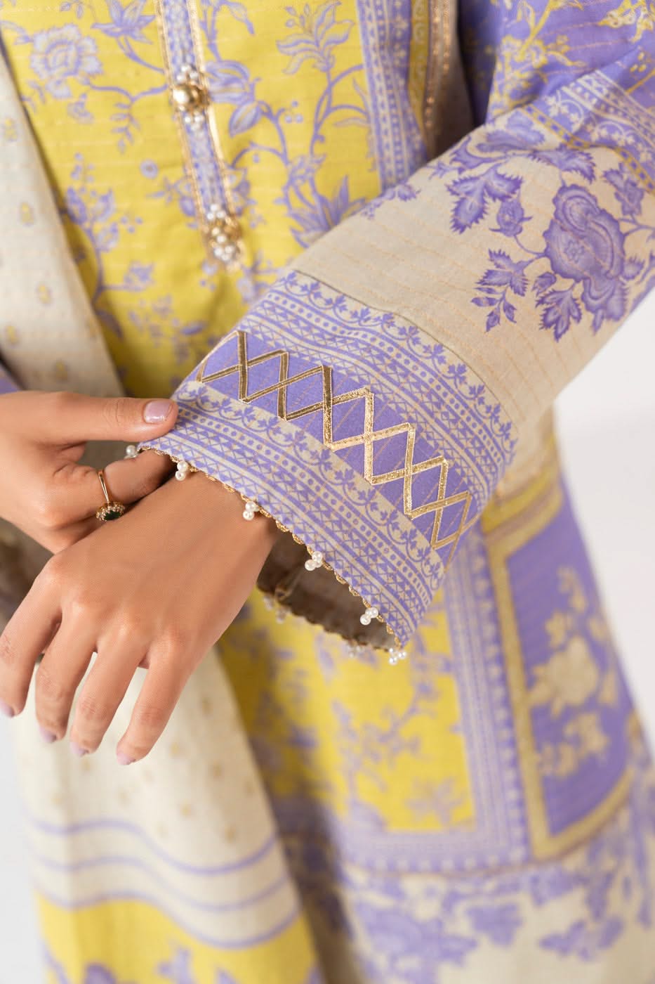 3 Piece Printed Maysuri Lawn Suit With Printed Maysuri Lawn Dupatta