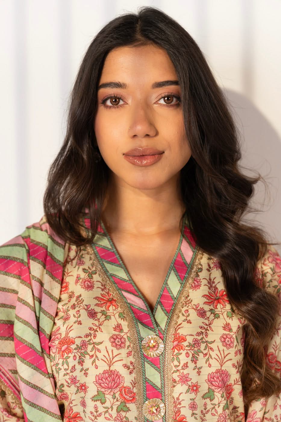 3 Piece Printed Maysuri Lawn Suit With Printed Maysuri Lawn Dupatta