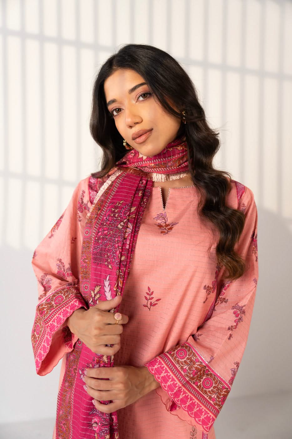 3 Piece Printed Maysuri Lawn Suit With Printed Maysuri Lawn Dupatta