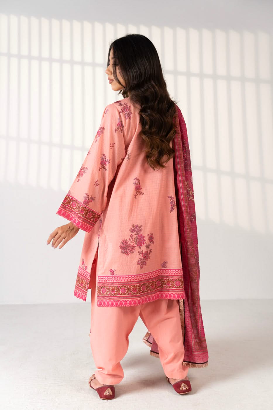 3 Piece Printed Maysuri Lawn Suit With Printed Maysuri Lawn Dupatta