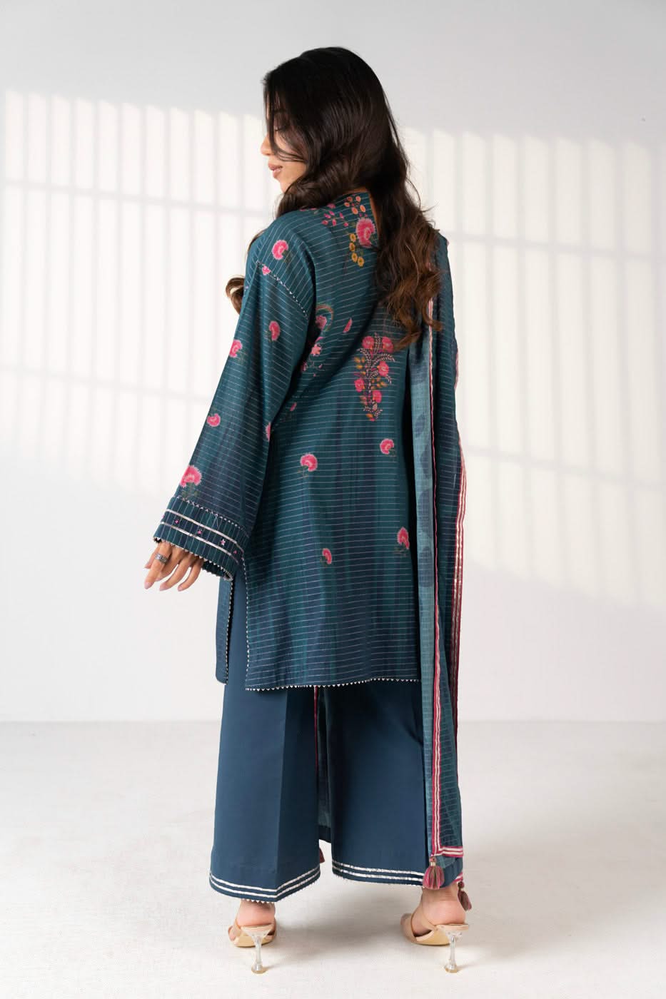 3 Piece Printed Maysuri Lawn Suit With Printed Maysuri Lawn Dupatta