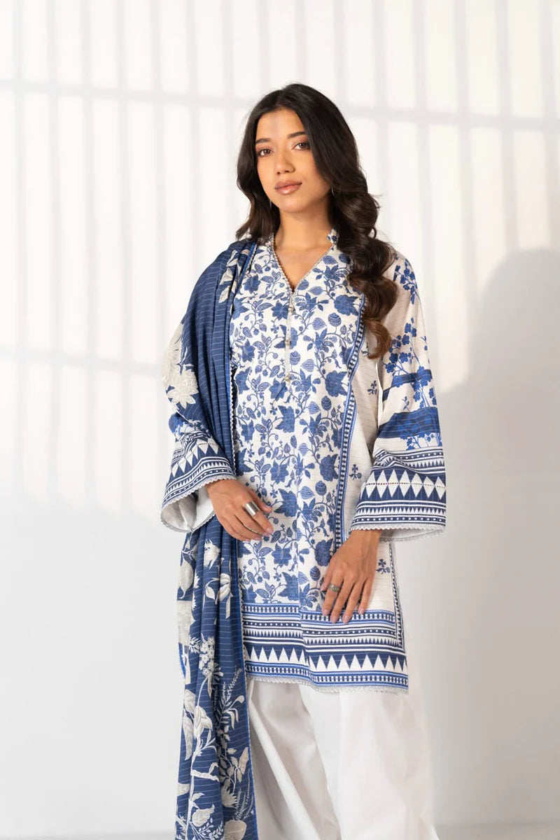 3 Piece Printed Maysuri Lawn Suit With Printed Maysuri Lawn Dupatta