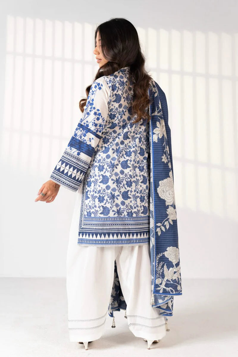 3 Piece Printed Maysuri Lawn Suit With Printed Maysuri Lawn Dupatta