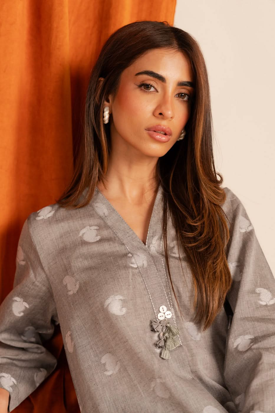 Stitched - 2 Pc Jacquard Outfit