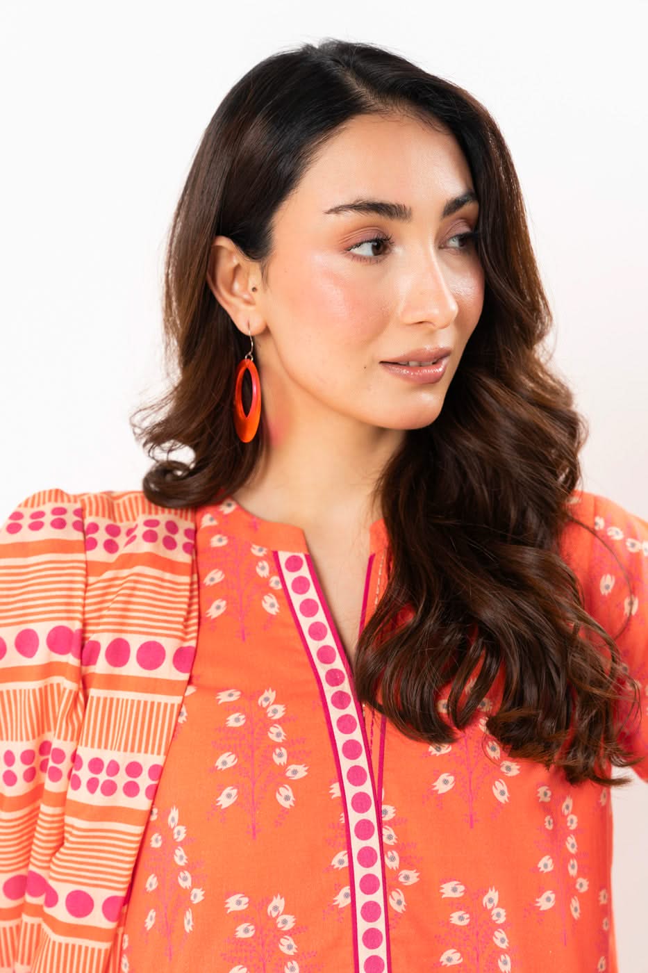 2 Piece Printed Lawn Suit With Printed Lawn Dupatta