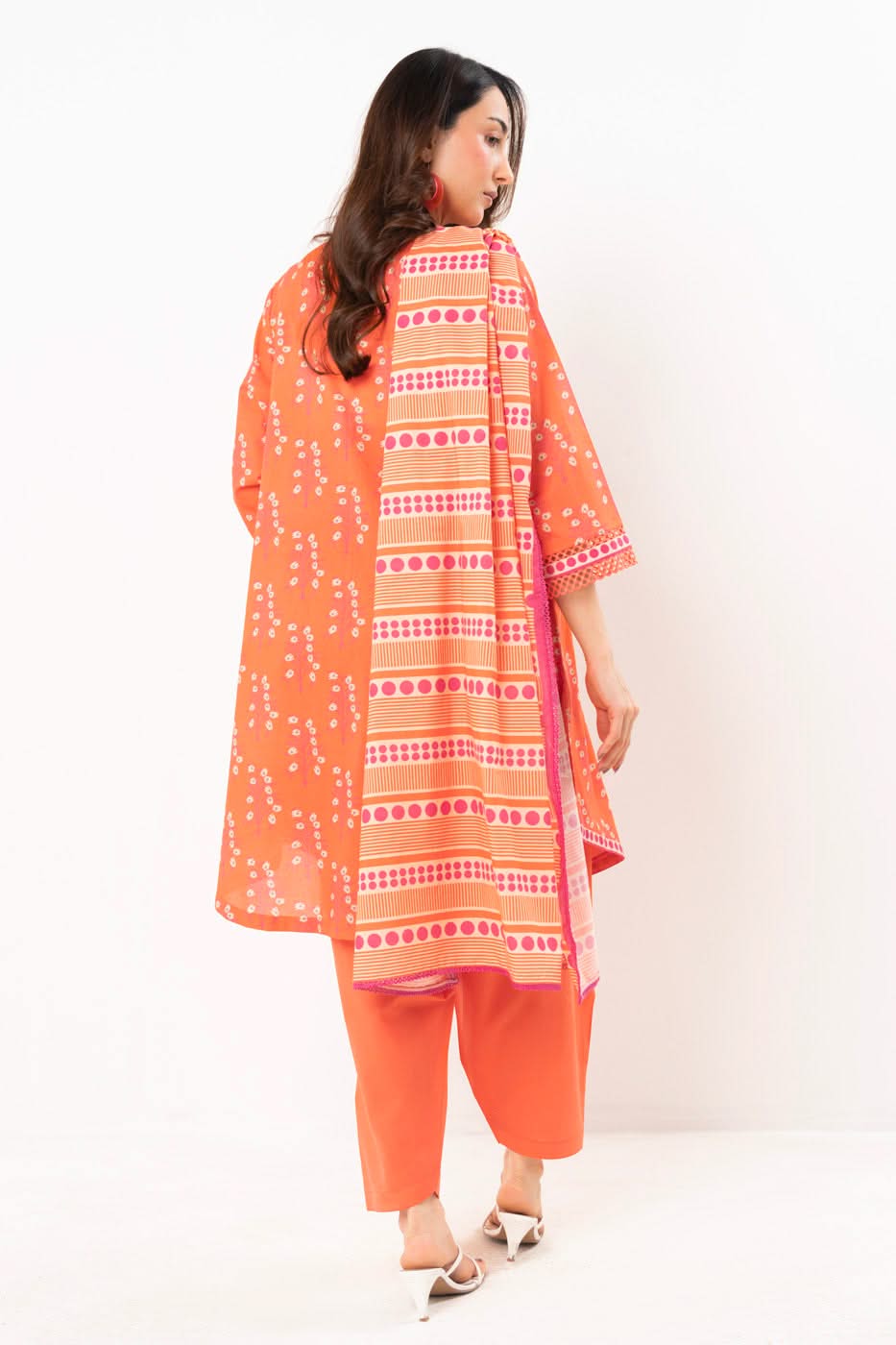 2 Piece Printed Lawn Suit With Printed Lawn Dupatta