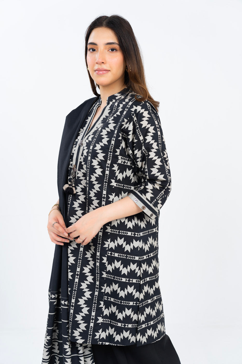 2 Pc Printed Lawn Suit With Printed Lawn Dupatta