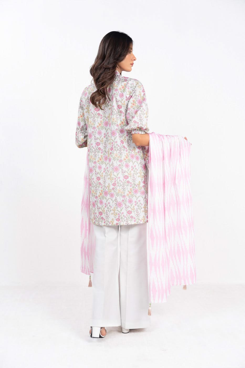 3 Piece Printed Lawn Suit With Printed Lawn Dupatta