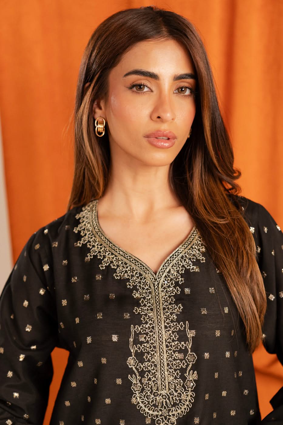 Stitched - 2 Pc Embroidered Jacqurad Outfit