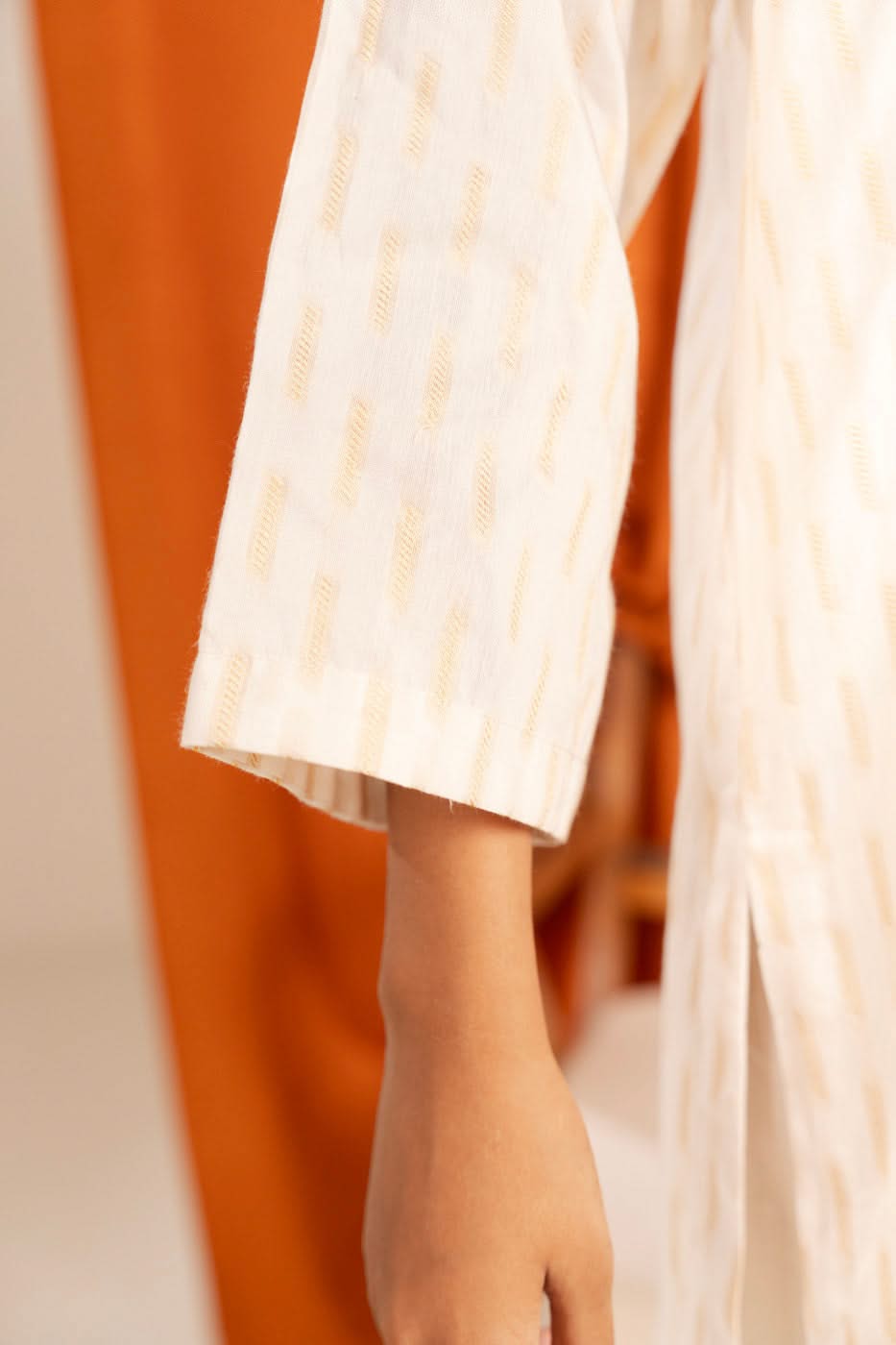 Stitched - 2 Pc Printed Jacquard Outfit