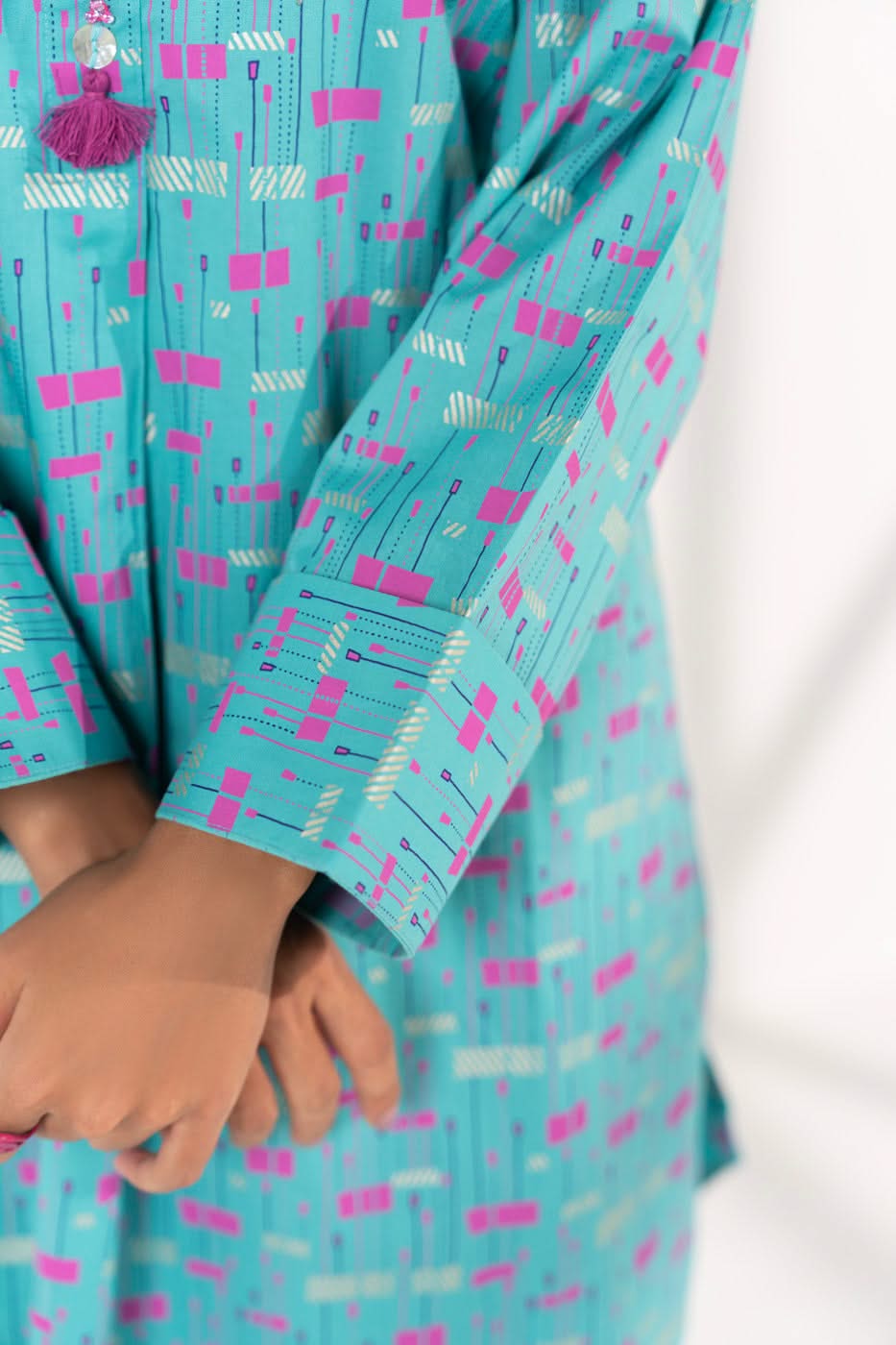 Stitched - 2 Pc Printed Cambric Outfit