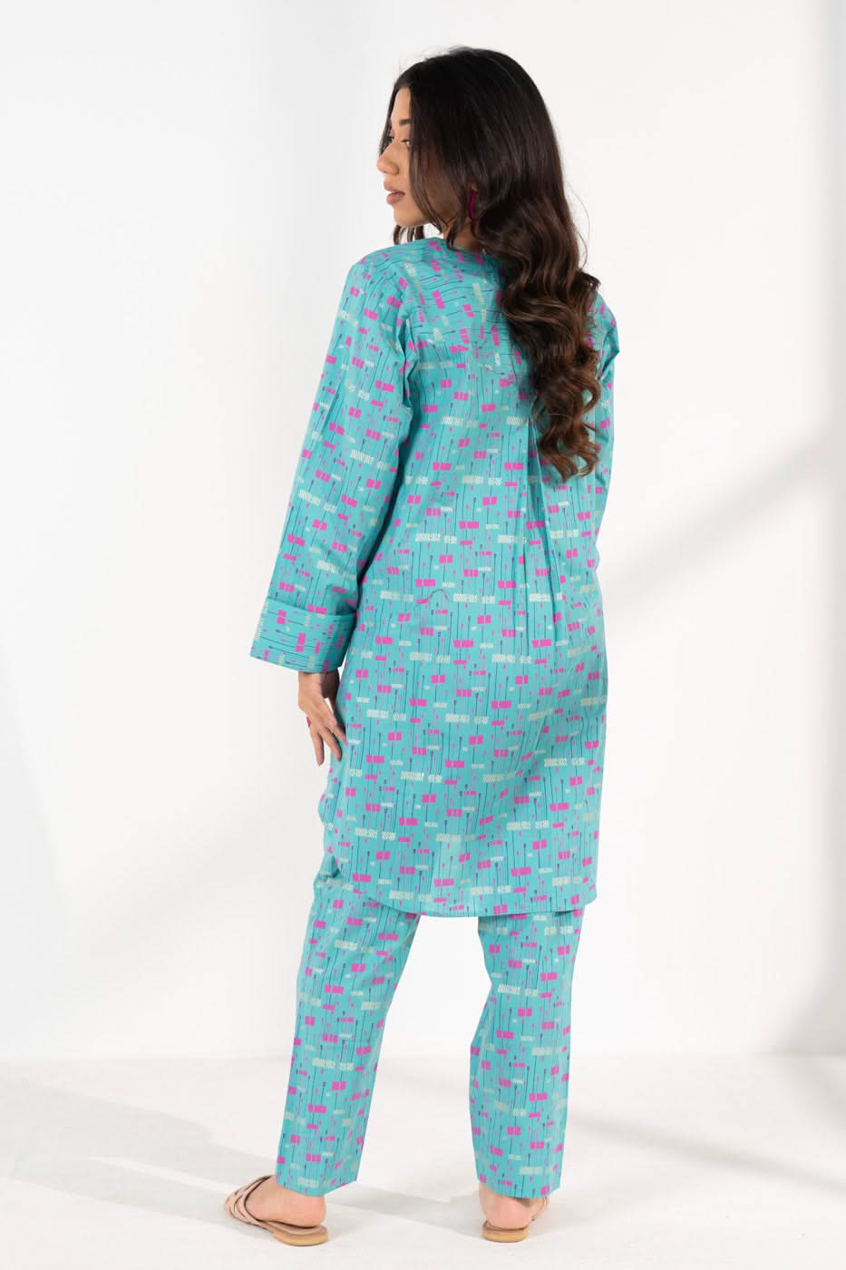 Stitched - 2 Pc Printed Cambric Outfit