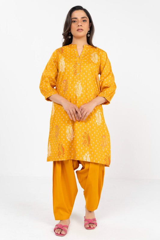 Stitched - Printed Irish Lawn Outfit