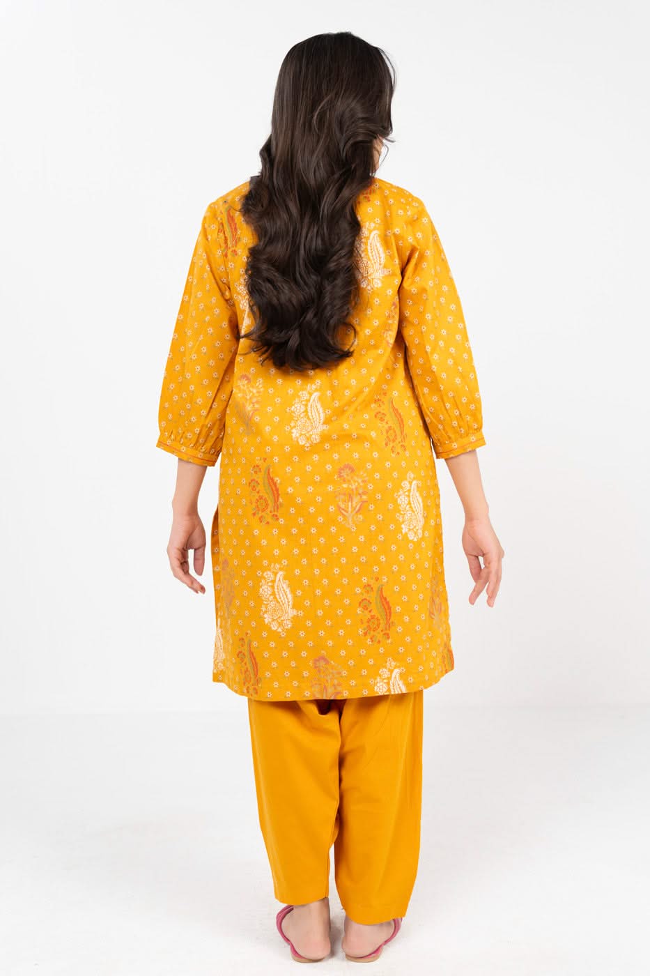 Stitched - Printed Irish Lawn Outfit