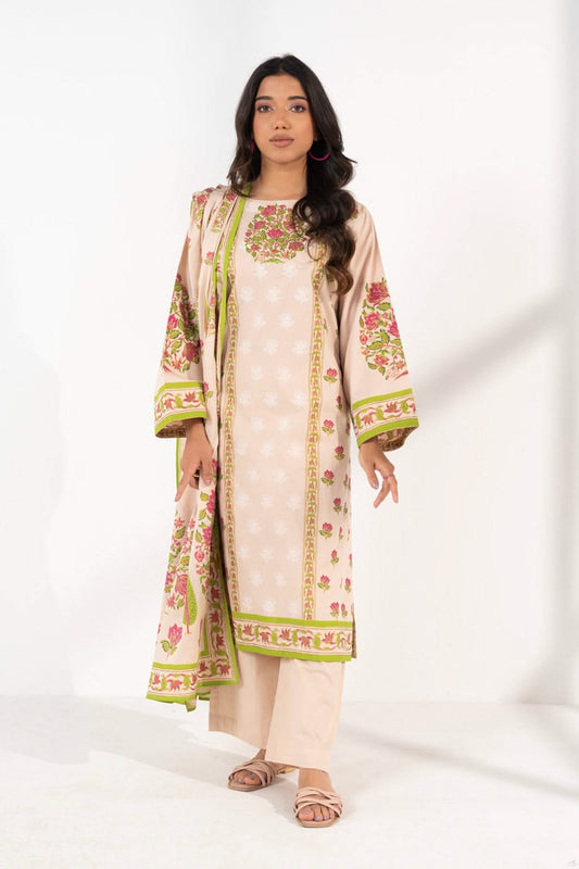 Stitched - 3 Pc Printed Irish Outfit